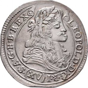 Leopold I., 1657 - 1705, XV Krejcar 1679 KB, Kremnica, Höll.79.1.1, Nech.1162,