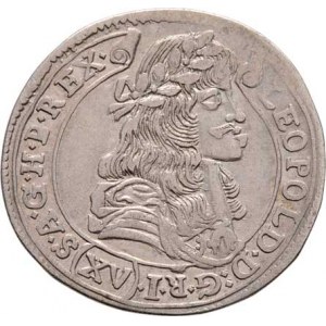 Leopold I., 1657 - 1705, XV Krejcar 1679 KB, Kremnica, Höll.79.1.1, Husz.1425,