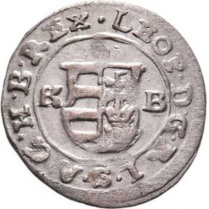 Leopold I., 1657 - 1705, Denár 1681 KB, Nech.1285, Husz.1508, 0.471g, opis