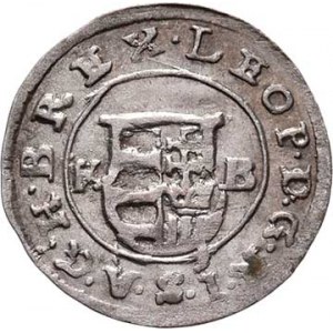 Leopold I., 1657 - 1705, Denár 1682 KB, Nech.1286, Husz.1508, 0.506g,