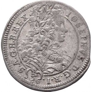 Josef I., 1705 - 1711, 3 Krejcar 1708 CH/C-HS, Bratislava-Hunger, Husz.1577,