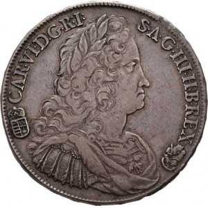 Karel III.(VI.), 1711 - 1740, Tolar 1737 KB, Kremnica, Hal.556, Husz.1606, 28.658g,