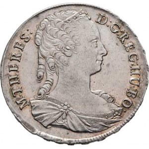 Marie Terezie, 1740 - 1780, Tolar 1743 KB, Kremnica, N.65, Husz.1668, 28.756g,
