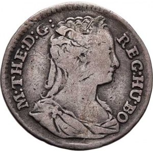Marie Terezie, 1740 - 1780, Ag Desetidenár 1742, neznámá mincovna, Husz.1723a,