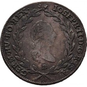 Josef II., (1765 -) 1780 - 1790, 20 Krejcar 1788 B, Kremnica, P.31, Husz.1880, 6.617g,