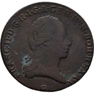 František II., 1792 - 1835, Cu 3 Krejcar 1800 G, Nagybanya, 9.049g, nep.nedor.,