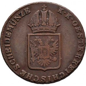 František II., 1792 - 1835, Cu Krejcar 1816 O, Oravica, 8.225g, nep.rysky, pěkná