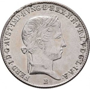 Ferdinand V., 1835 - 1848, 10 Krejcar 1843 B, Kremnica, 3.844g, nep.just.,