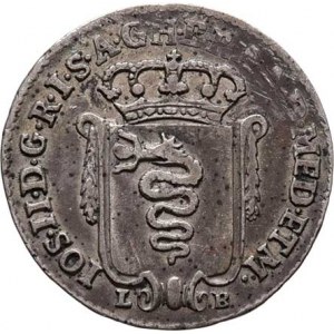 Josef II., 1780 - 1790, 5 Soldi 1784 LB, Milán, P.41, Cr.41, 1.523g, nep.vady