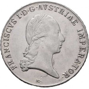František II., 1792 - 1835, Tolar konvenční 1820 M, Milán, P.9, M-A.317, 27.937g,