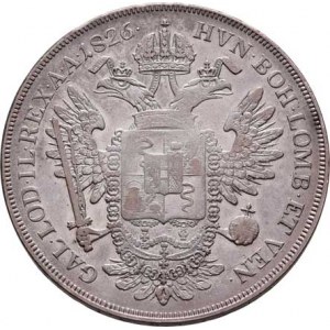 František II., 1792 - 1835, Scudo 1826 V, Benátky, M-A.320, P.24, 25.877g,