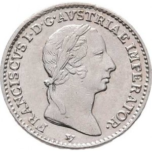 František II., 1792 - 1835, 1/4 Lira 1822 V, Benátky, P.28, M-A.318, KM.4,
