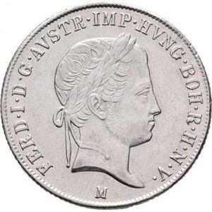 Ferdinand V., 1835 - 1848, 20 Krejcar 1843 M, Milán, 6.644g, nep.hr., nep.rysky,