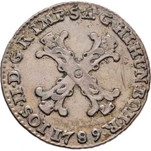 Josef II., 1780 - 1790, X Liards 1789, Brusel, P.43, KM.36, 2.358g, vl.škr.,