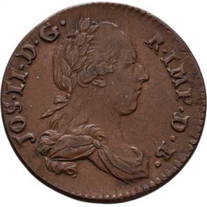 Josef II., 1780 - 1790, Liard 1789, Brusel, P.57, KM.30 (měď), 3.561g,