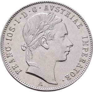 Konvenční měna, údobí let 1848 - 1857, 20 Krejcar 1852 A - hlava zprava, 4.335g, nep.hr.,