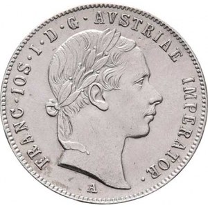 Konvenční měna, údobí let 1848 - 1857, 20 Krejcar 1853 A - hlava zprava, 4.326g, dr.hr.,