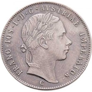 Konvenční měna, údobí let 1848 - 1857, 20 Krejcar 1854 C, 4.299g, nep.hr., nep.rysky,