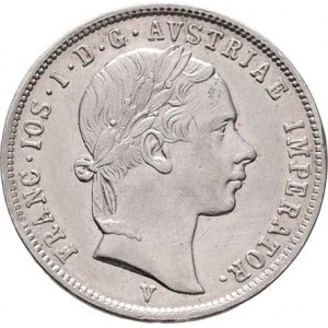 Konvenční měna, údobí let 1848 - 1857, Lira 1852 V, 4.283g, v reversu vada materiálu,