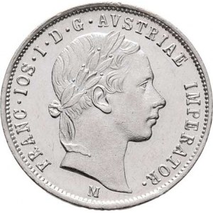Konvenční měna, údobí let 1848 - 1857, Lira 1853 M, 4.328g, nep.hr., nep.rysky RR!