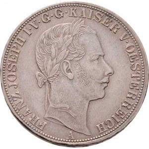 Rakouská a spolková měna, údobí let 1857 - 1892, Tolar spolkový 1858 A, 18.478g, nep.hr., nep.rysky