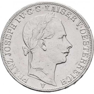 Rakouská a spolková měna, údobí let 1857 - 1892, Tolar spolkový 1858 V, 18.425g, hr., rysky, skvr.