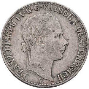 Rakouská a spolková měna, údobí let 1857 - 1892, Tolar spolkový 1862 V, 18.483g, nep.hr., nep.rysky