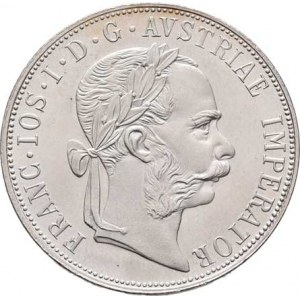 Rakouská a spolková měna, údobí let 1857 - 1892, 2 Zlatník 1887 - Kutná Hora - novoražba (značená R
