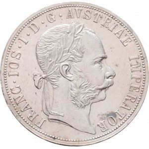 Rakouská a spolková měna, údobí let 1857 - 1892, 2 Zlatník 1889, 24.695g, nep.hr., dr.rysky