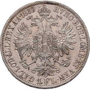 Rakouská a spolková měna, údobí let 1857 - 1892, Zlatník 1859 A - bez tečky za REX, 12.320g,