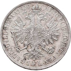 Rakouská a spolková měna, údobí let 1857 - 1892, Zlatník 1860 A - s tečkou za REX., 12.432g,