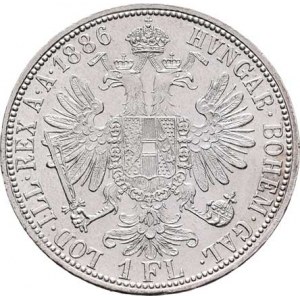 Rakouská a spolková měna, údobí let 1857 - 1892, Zlatník 1886, 12.361g, dr.hr., nep.rysky