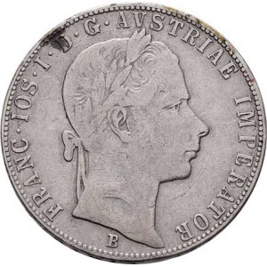 Rakouská a spolková měna, údobí let 1857 - 1892, Zlatník 1858 B, 12.238g, dr.hr., vl.škr., rysky,