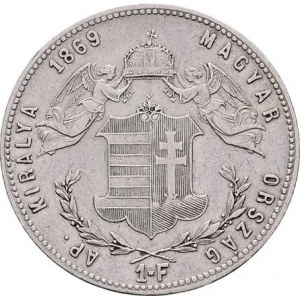 Rakouská a spolková měna, údobí let 1857 - 1892, Zlatník 1869 KB, 12.267g, dr.hr., vlas.rysky, pat.