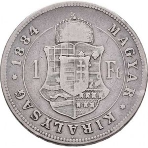 Rakouská a spolková měna, údobí let 1857 - 1892, Zlatník 1884 KB, 12.121g, dr.hr., dr.rysky, patina