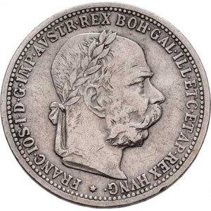 Korunová měna, údobí let 1892 - 1918, Koruna 1895, 4.958g, dr.hr., vl.rysky, pěkná patina
