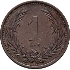Korunová měna, údobí let 1892 - 1918, Haléř 1901 KB, 1.740g, nep.hr., nep.rysky, pěkná