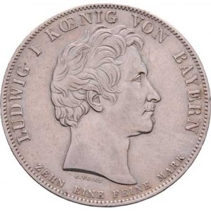 Bavorsko, Ludwig I., 1825 - 1848, Tolar konvenční 1828 - královská rodina, KM.386,