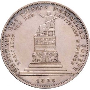 Bavorsko, Ludwig I., 1825 - 1848, Tolar konvenční 1835 - pomník Maxmiliána Josefa I.,