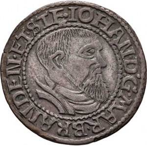 Branibory, Johann von Neumark, 1535 - 1571, Groš 1545, Sa.4812 (obr.2534), 1.666g, pěkná patina