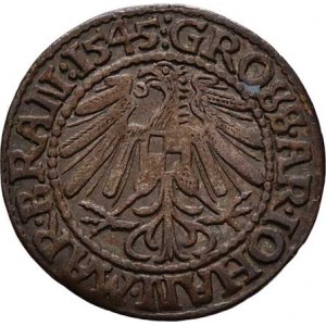 Branibory, Johann von Neumark, 1535 - 1571, Groš 1545, Sa.4812 (obr.2534), 1.666g, pěkná patina