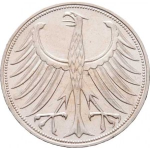 Německo - BRD, 1949 -, 5 Marka 1967 F, KM.112.1 (Ag625, 11.20g), nep.hr.,