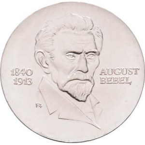 Německo - DDR, 1949 - 1990, 20 Marka 1973 - A.Bebel, KM.46 (Ag800, 100.000 ks),