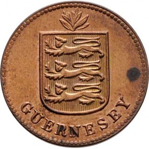 Guernsey, George V., 1910 - 1936, 1 Double 1929 H, Heaton-Birmingham, KM.11 (bronz),
