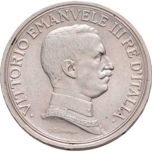 Itálie, Viktor Emanuel III., 1900 - 1946, 2 Lira 1917 R, Řím, KM.55 (Ag835), 9.968g, nep.hr.,