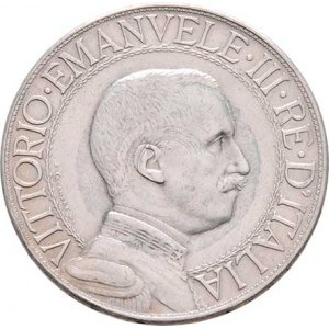 Itálie, Viktor Emanuel III., 1900 - 1946, Lira 1913 R, Řím, KM.45 (Ag835), 4.952g, nep.hr.,
