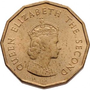 Jersey, Elizabeth II., 1952 -, 1/4 Shilling 1966 - Vilém Dobyvatel, KM.27 (mosaz),