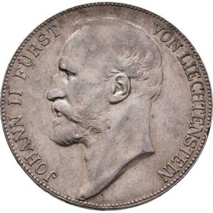 Liechtenstein, Johann II., 1858 - 1929, 5 Koruna 1910, Y.4 (Ag900, pouze 10.000 ks), 24.051g,