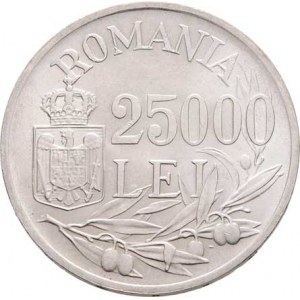 Rumunsko, Michal, 1940 - 1947, 25.000 Lei 1946, KM.70 (Ag700), 12.370g, nep.hr.,