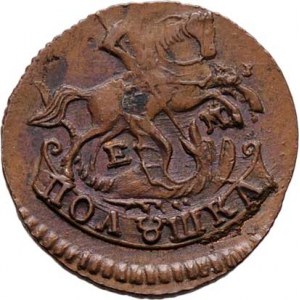 Rusko, Kateřina II. Veliká, 1762 - 1796, Poluška 1789 EM, minc. Jekatěrinburg, Cr.55.3 (měď),